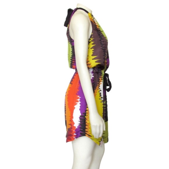 Trina Turk Wavelengths Print Silk Dress sz4 - Picture 6 of 6